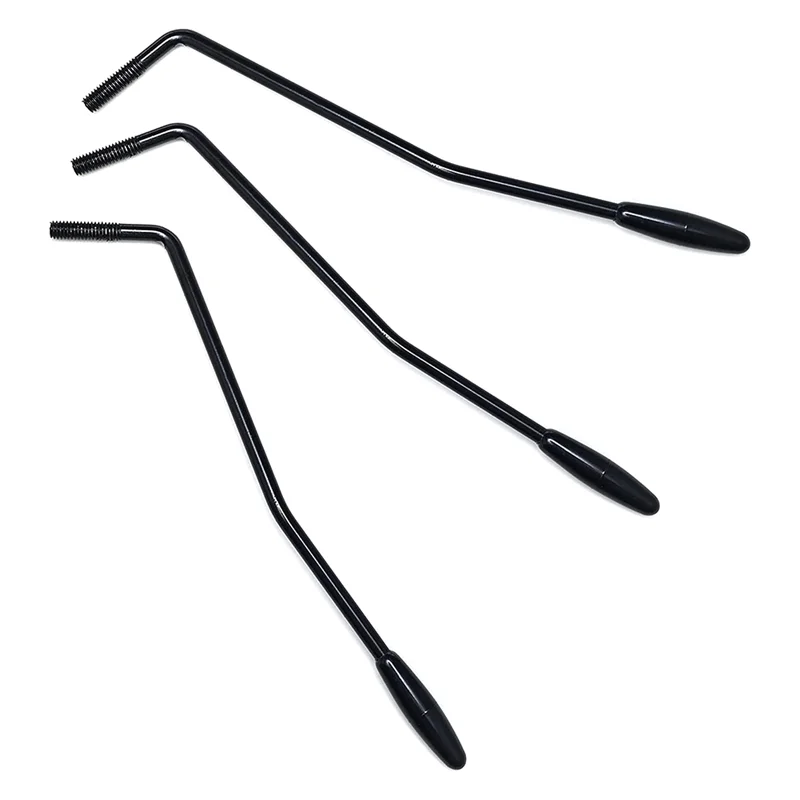 3 Pieces 6Mm Thread Tremolo Arm Whammy Bar for Fender Stratocaster Electric Guitar Tremolo System,Black