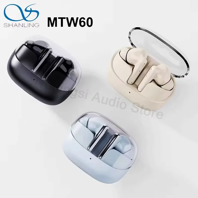 

SHANLING MTW60 True Wireless Bluetooth 5.3 In-Ear Headphones In-Ear Earphone HiFi Active Noise Cancellation Hi-Res Audio Headset