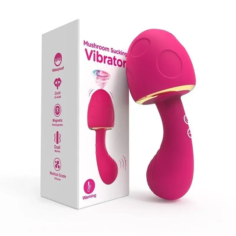 

Mushroom Heated Suction Vibrator Clitoris G-Spot Stimulation Orgasm Masturbation Tool Vaginal Breast Massager Female Adult Toy