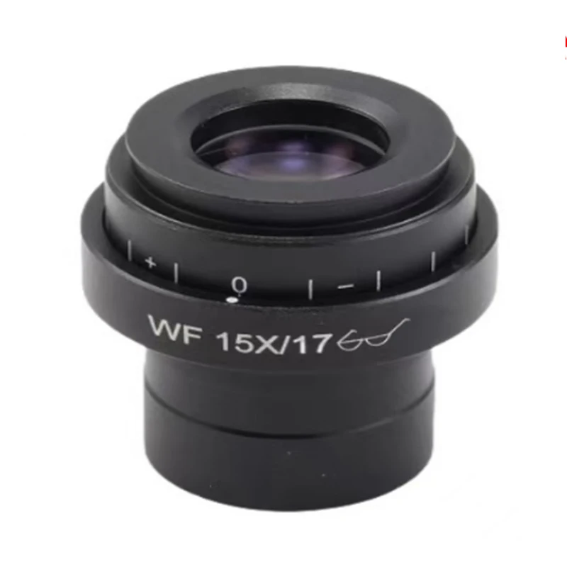 1PC 2PCS WF15X WF15X/17mm Adjustable Wide Field 17 mm Microscope Eyepiece High Eye Point with Mounting Size 30mm for Laboratory