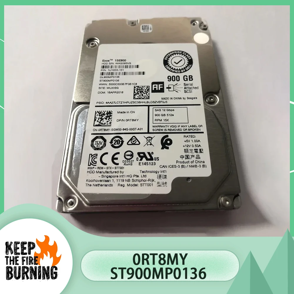 

Для жесткого диска сервера Seagate ST900MP0136 0RT8MY 49RCK 900G 15K SAS 2,5 дюйма 12G