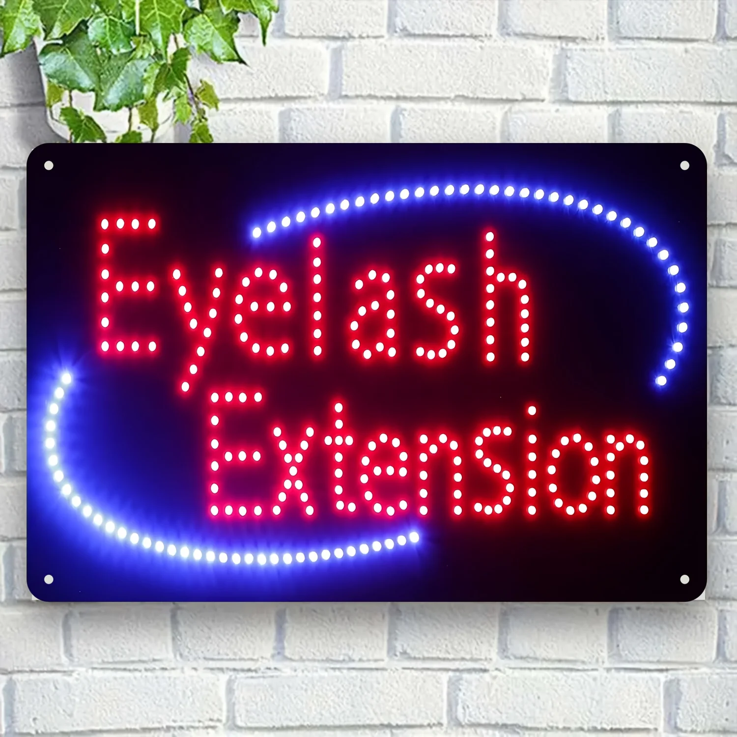 Vintage Eyelash Extension Metal Sign - Non-Luminous, Perfect for Salon & Home Decor, , Room Decor