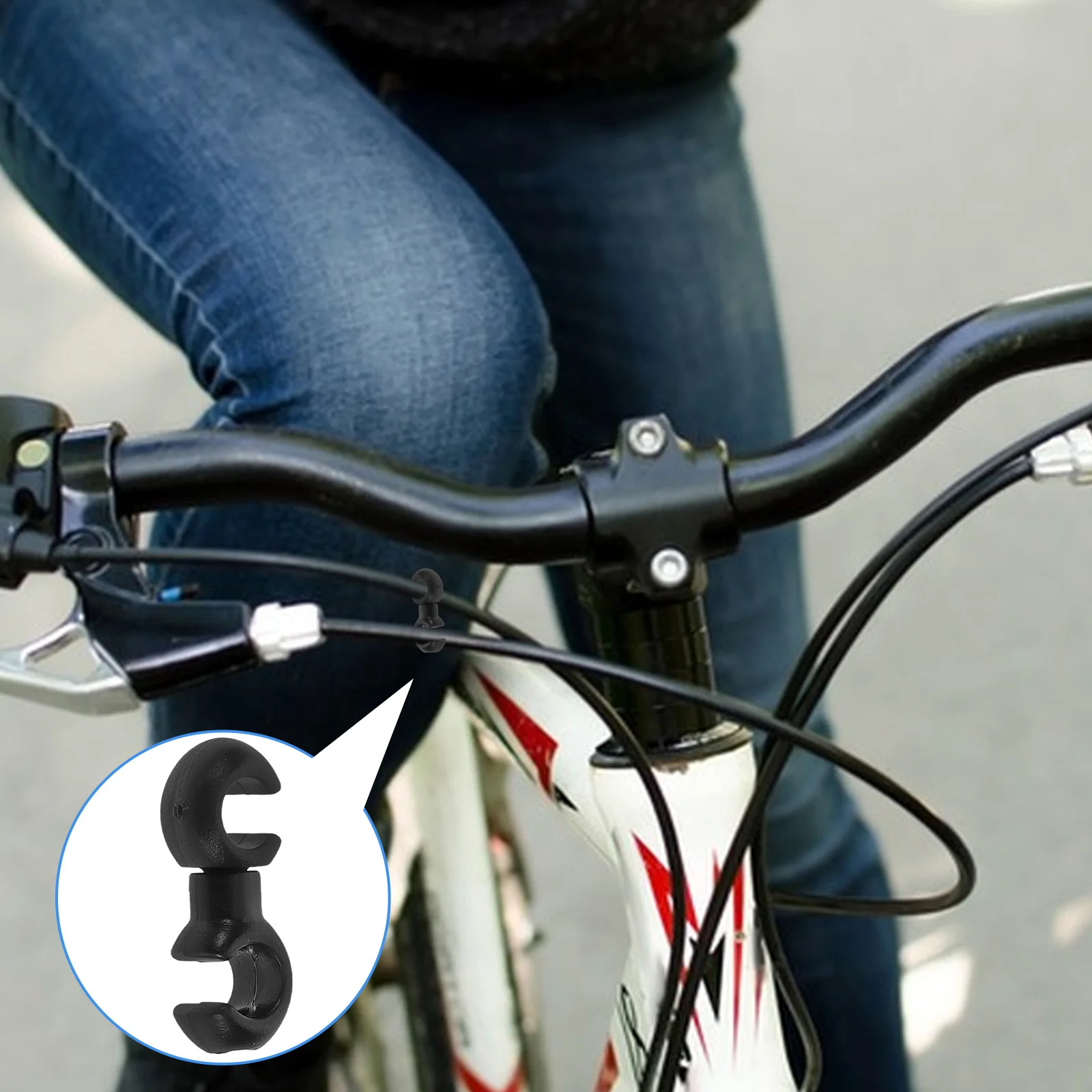 10 قطعة خطاف دوار مركزي كابل الإسكان الأنابيب الهيدروليكية دراجة الفرامل مشبك اكسسوارات الدراجة الفرامل مشبك #6