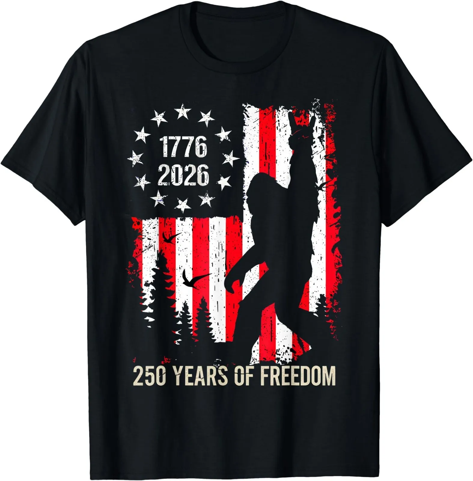 

Patriotic USA Flag Tee for 250 Years of Freedom – Stylish Graphic Shirt