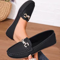 New Women's Casual Slip on Mary Jane Shoes Spring Autumn Fashion Round Toe Solid Soft Sole Flat Loafers Zapatos De Mujer luxury - Image 2