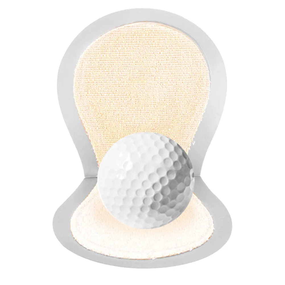 1Pcs Golf Ball Cleaner Creative Design PU Filled Flannel Surface Mini Portable Ball Wiper Pocket Towel for Golf Course Club