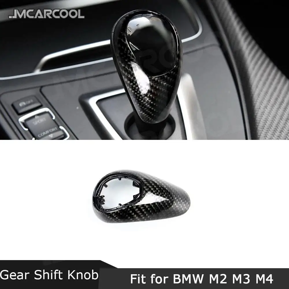 Carbon Fiber Control Gear Shift Knob Handle Cover Decoration Case For BWM 2 Series F87 M2 3 Series F80 M3 4 Series F82 F83 M4