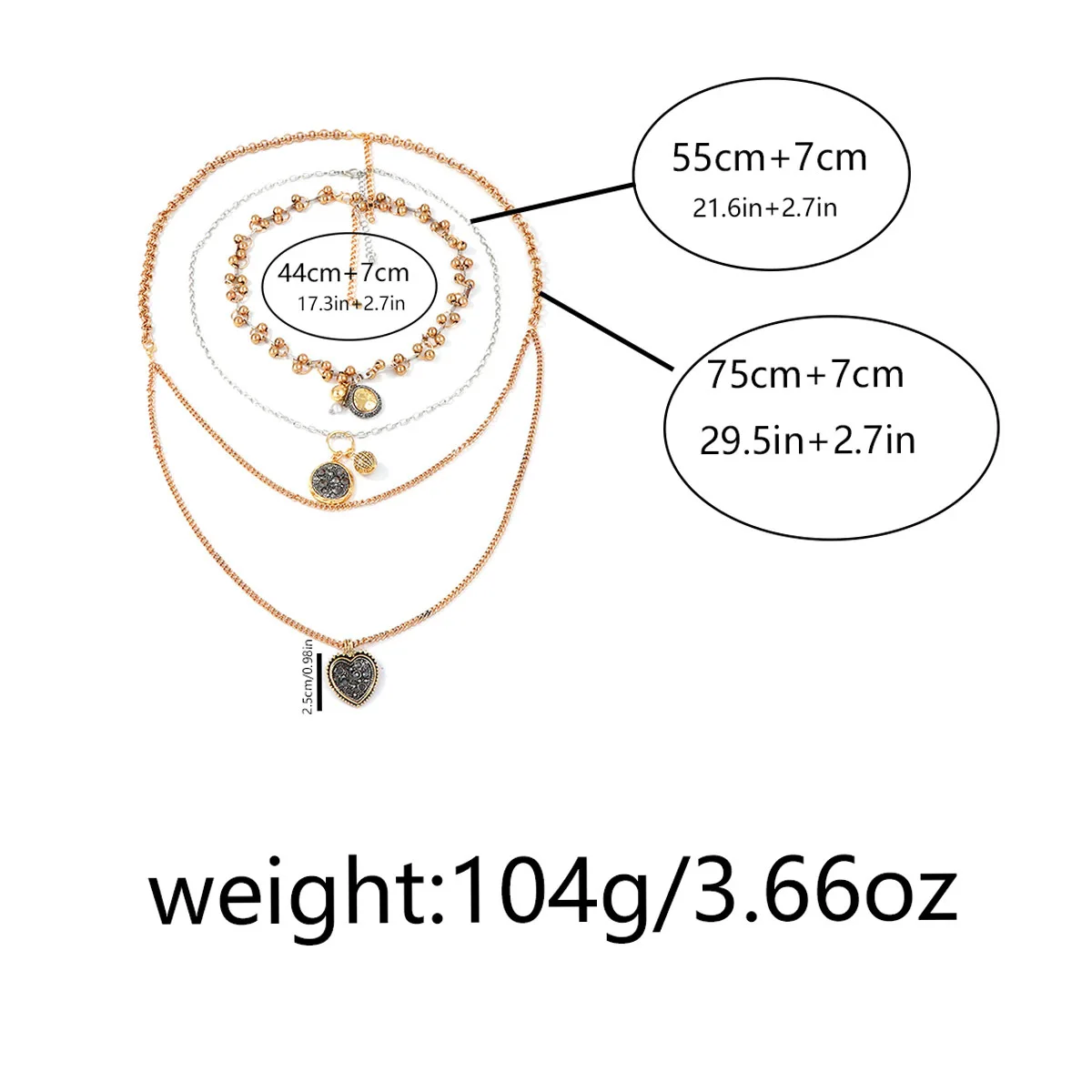 Thumbnail 2 - #62 Latest Layered Necklaces Offers