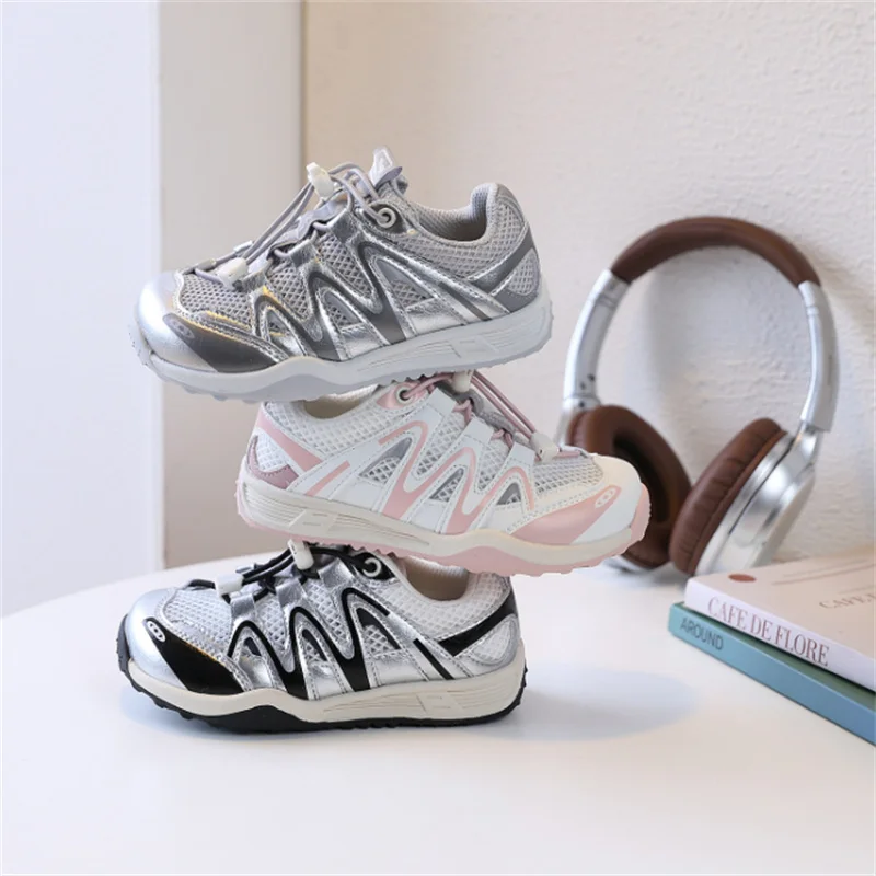

2026 New Spring Children Casual Shoes Mesh Breathable Kids Tennis Fashion Outdoor Boys Girls Sneakers Size 26-37