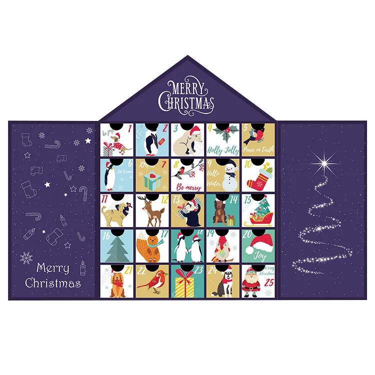 Wholesale Countdown Surprise Mystery Advent Blind Box Christmas Advent Calendar Box Christmas Gift Box Set