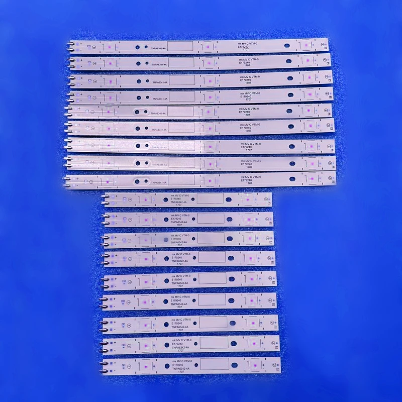 

18pcs LED Backlight strip For TH-43EX600D TX-43EXW604 TH-43EX680H TNPA6341-4A 2A 1A TNPA6342-2A 4A 1A