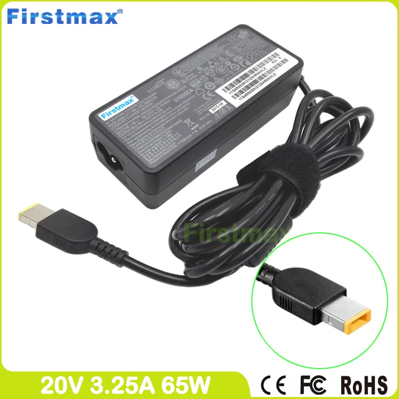 20V 3.25A 65W Charger for Lenovo U31-70 U41-70 U330 U330p U330T U430 U430p U430T U530T N410 N40-30 N40-45 N40-70 Power Supply