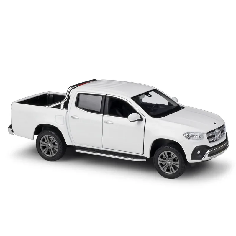 WELLY Diecast 1:24 Car Pickup Truck Metal Mercedes Benz X-Class Model Car Alloy Toy Car For Kids Crafts Decoration Collection