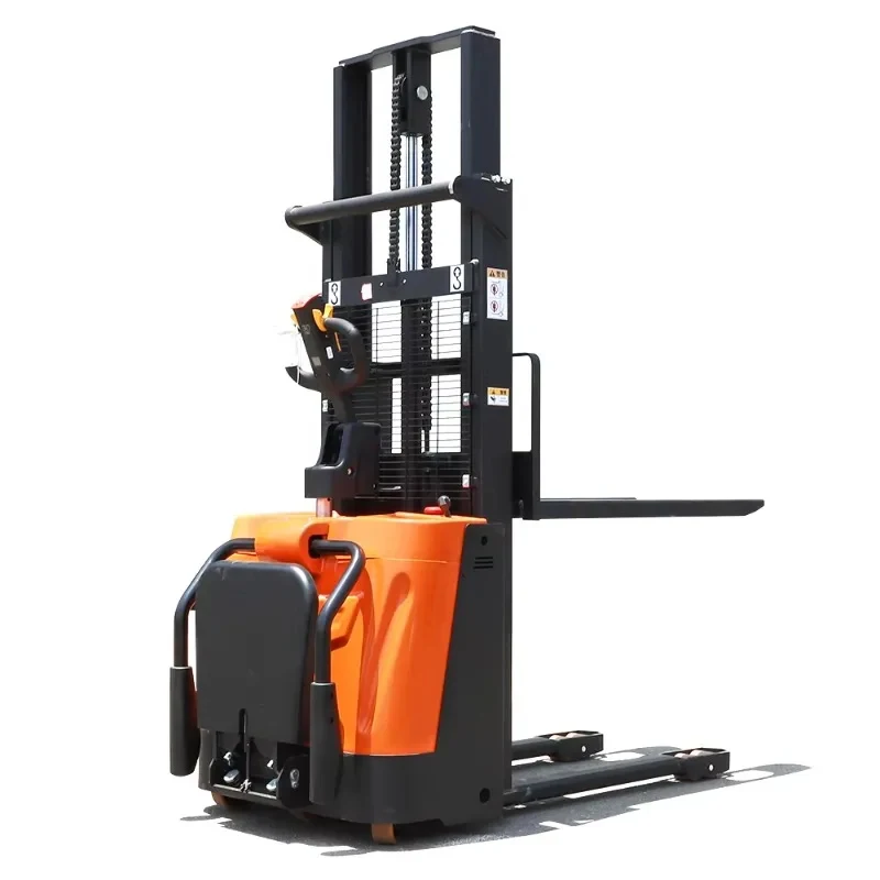 high quality 0kg 00kg Loading Portle Forklift 00kg Small Hand Manual Semi Self Load Lifting Stacker