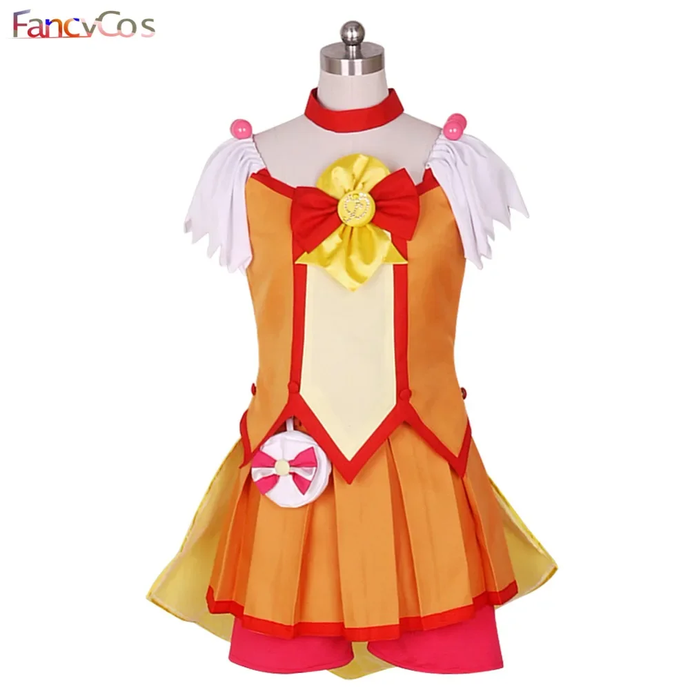 Anime Kid Glitter Force Hino Akane Glitter Sunny Cure Sunny Dress Cosplay Costume Halloween Costumes for Women Carnival Party