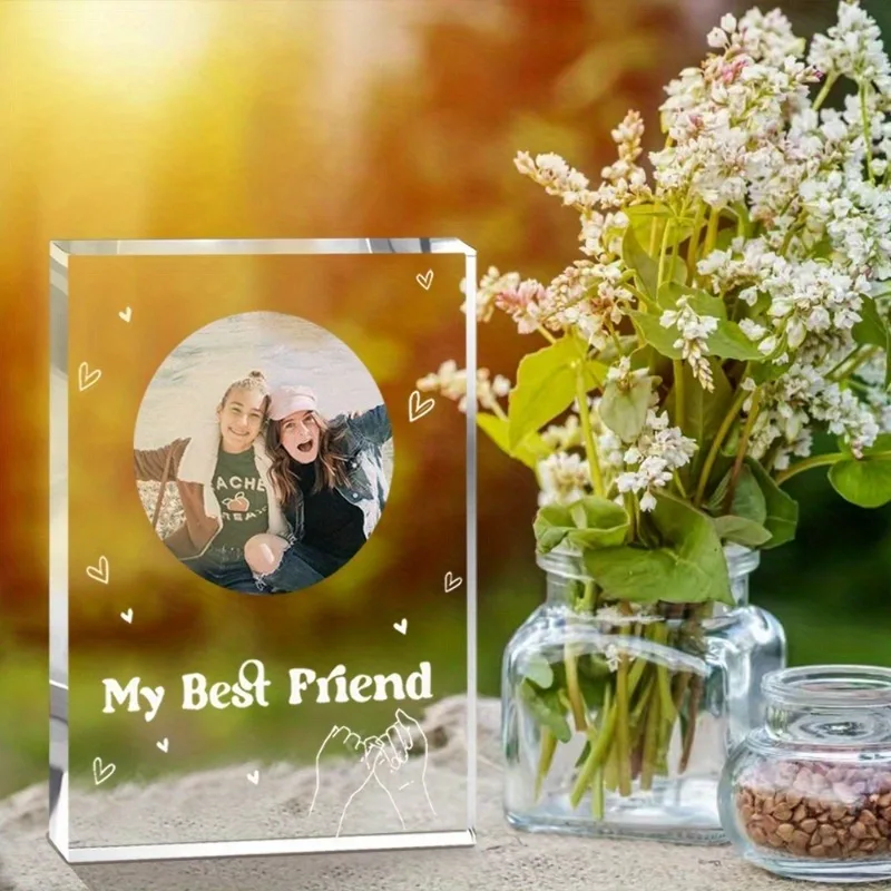 Personalized Customized Photo Plaques, Acrylic Photo Frames, Best Friend Gifts, Friend group photos, graduation gifts, anniversa