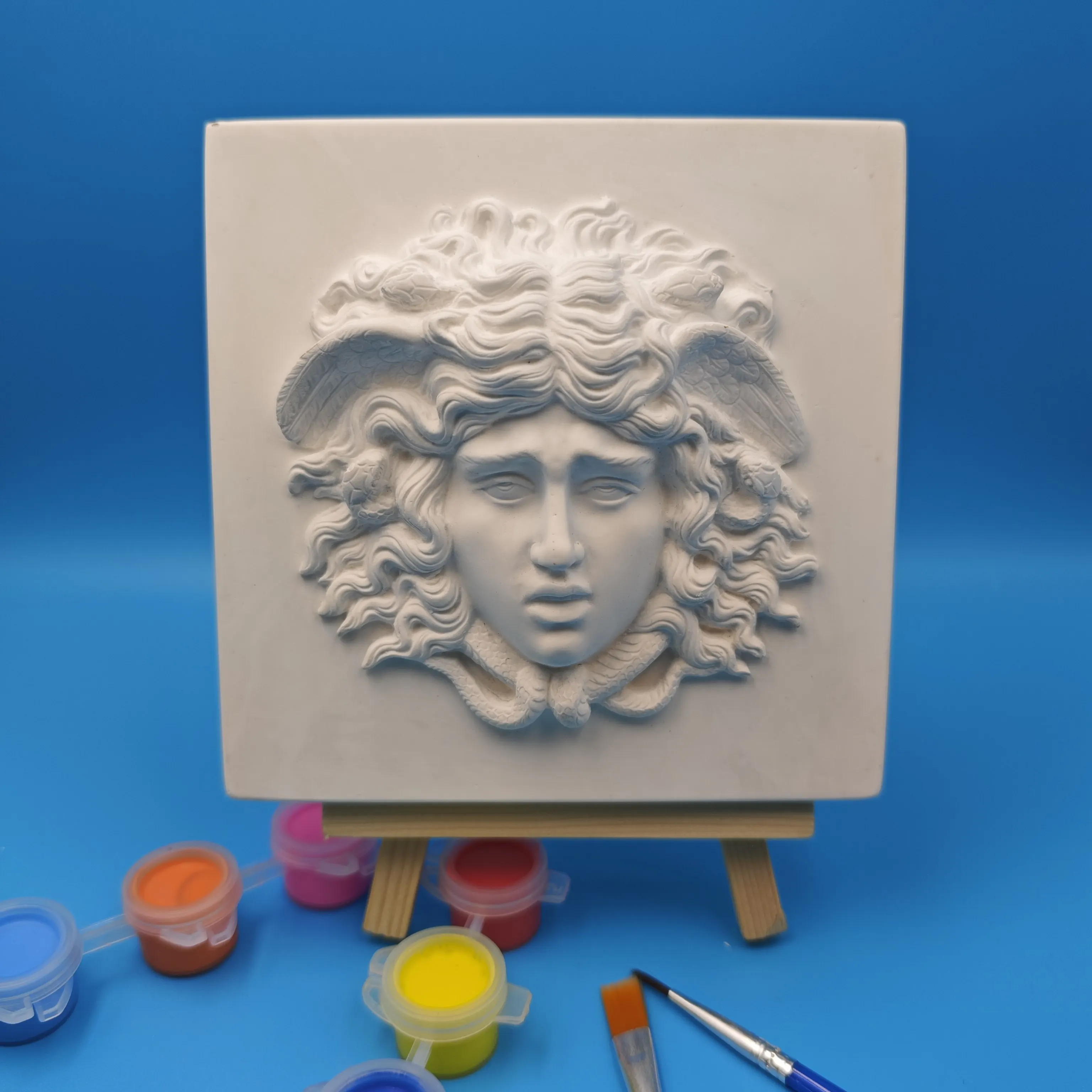 3D Medusa Wall Relief Vintage Art Sculpture Home Office Decoration Statue Artwork Living Room Decoration