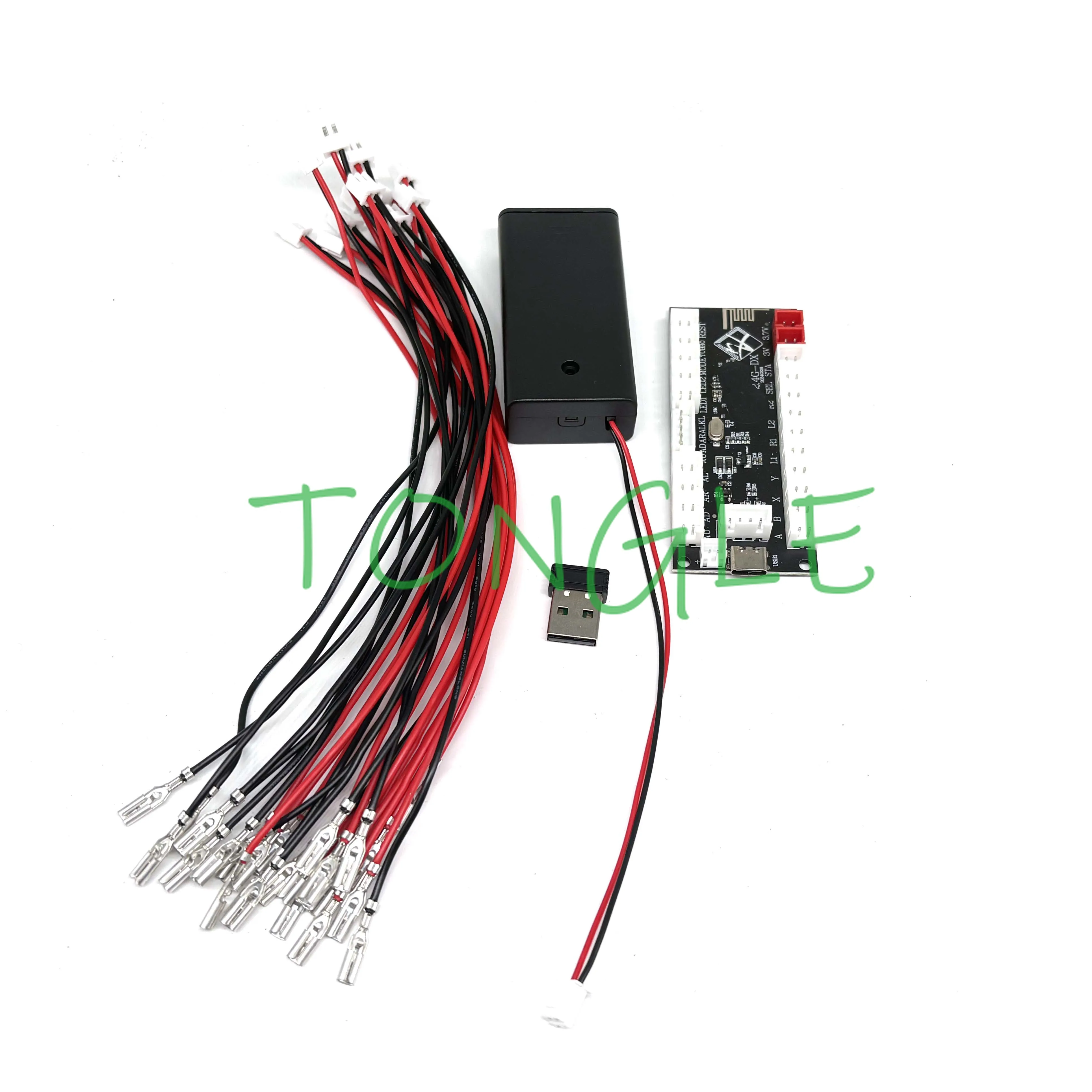 20PCS Zero Delay-Wireless Arcade Game Controller, USB Encoder, Joystick, PS DIY 2.8mm Kit, PS3, Android Raspberry Pi, PC, 2.4G