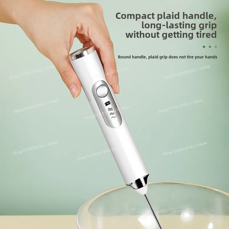 Batidor de café, modelo recargable, batidor de huevos eléctrico.