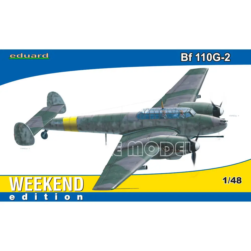 

Eduard Plastic Assembled Aircraft Model Kit 84140 Bf 110G-2 Weekend Edition 1/48