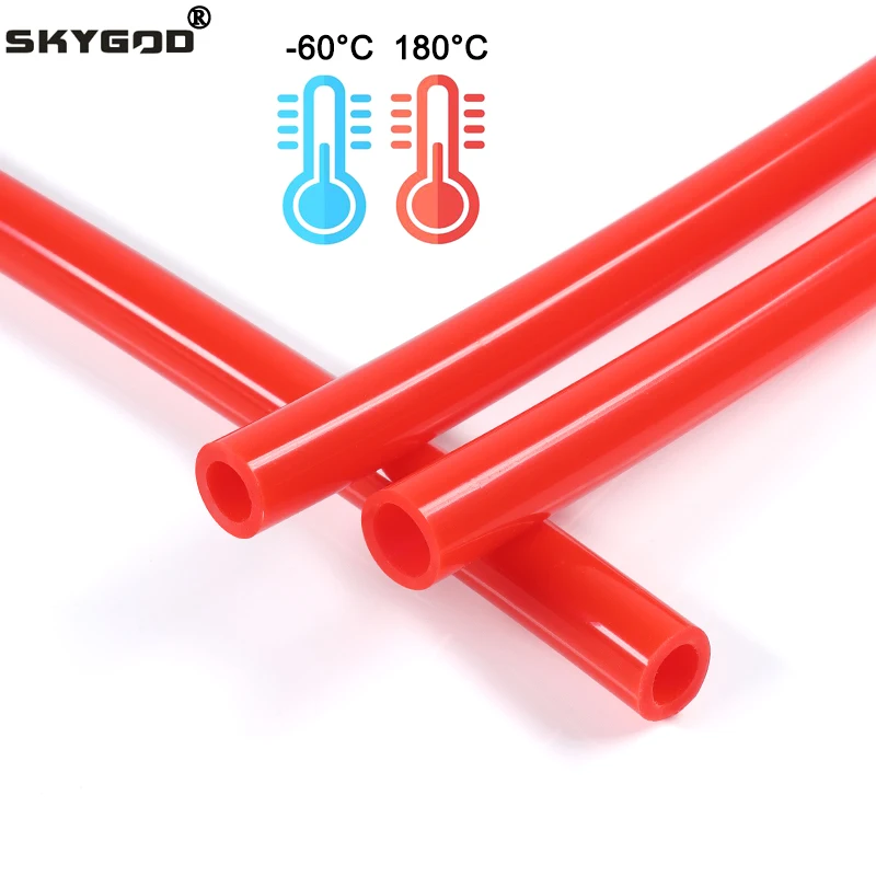 1 ~ 10 м пищевая силиконовая трубка, красная гибкая трубка для орошения воздуха в аквариуме, соединитель для воды, садовый шланг, шланги для насоса для пруда и аквариума