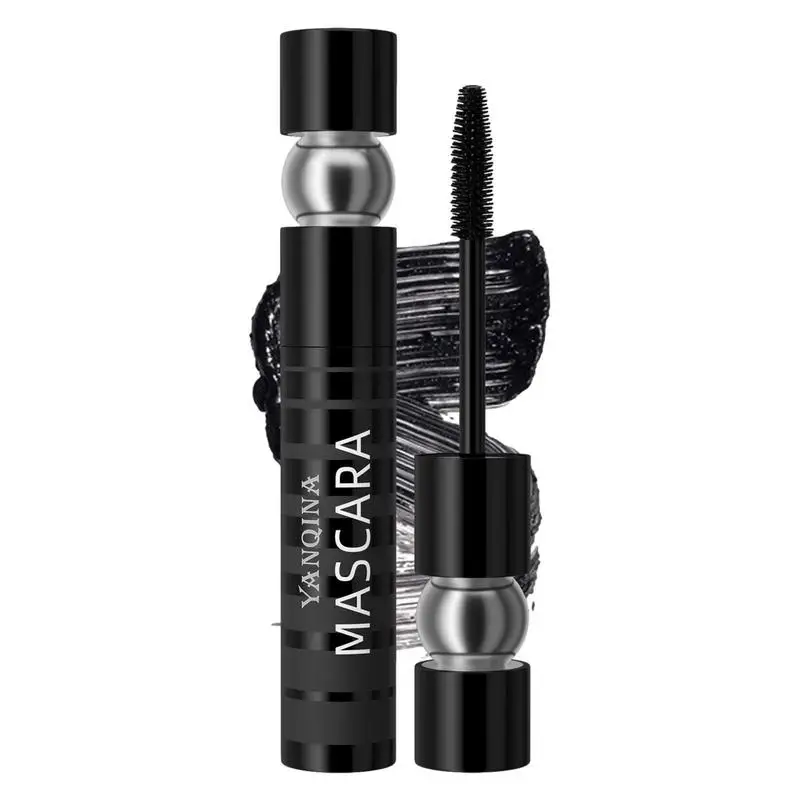 Máscara antisudor impermeable, extensión de pestañas, Fibra de seda 4D negra, antimanchas, maquillaje cosmético