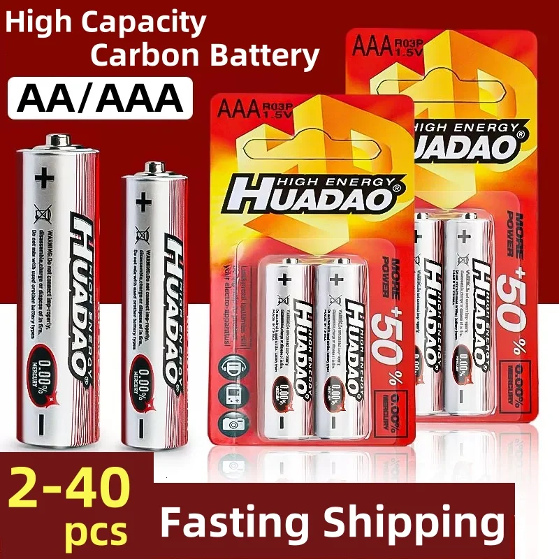Pilas AA Carbono Zinc 1,5V ideales para pesca deportiva - imagen 3