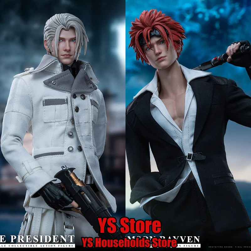 

TOYS BATTALION TB028 1/6 White Hair President TB029 Crimson Raven Handsome Man Action Figure Collection Game Fantasy 12" Soldier