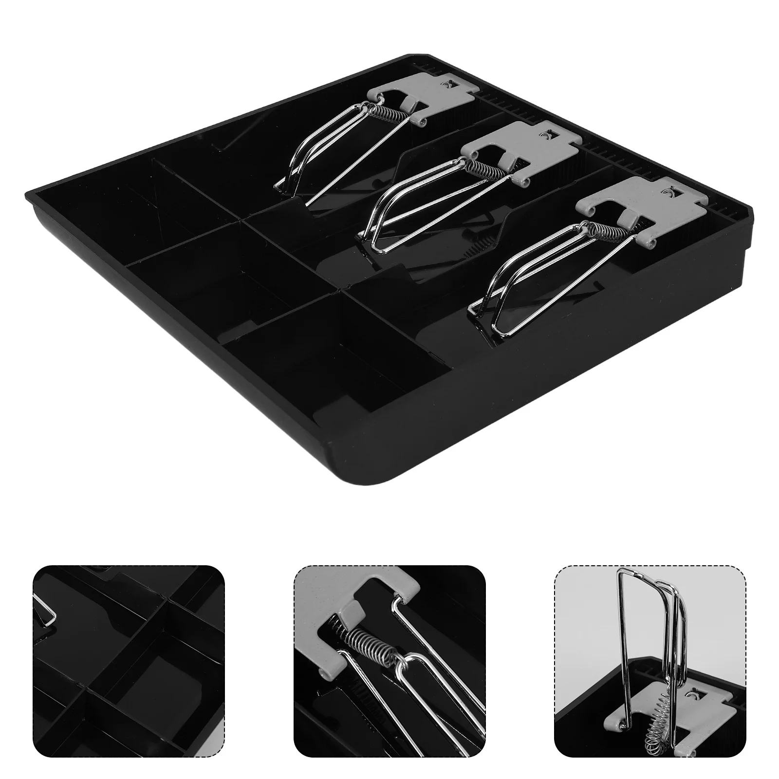 

Органайзер для денег с пружинным зажимом, съемный кассовый ящик для малого бизнеса