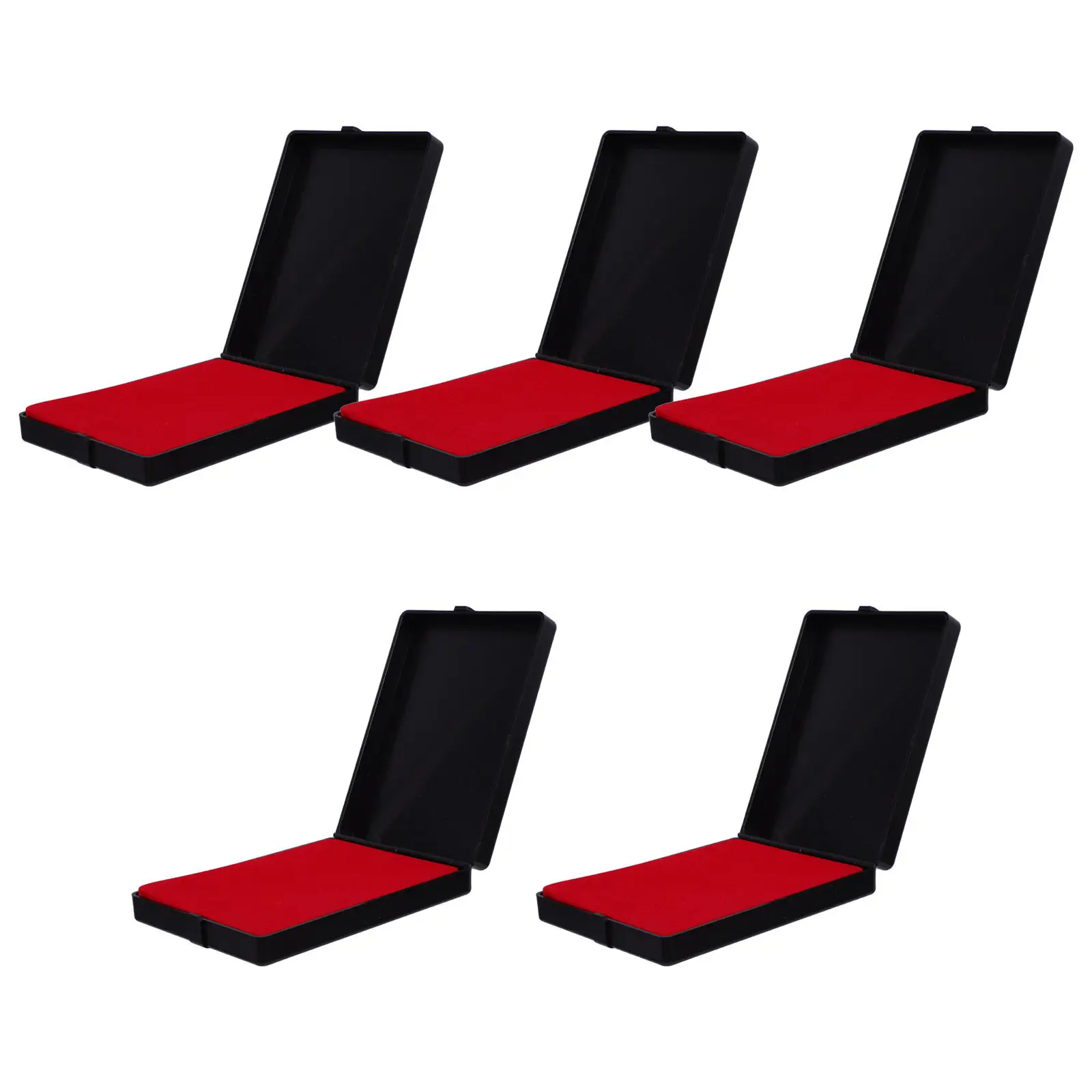 

5pcs Pin Badge Display Box Flip Lid Sponge Liner Medal Case Plastic Organizer For Brooch Medal Championship Ring