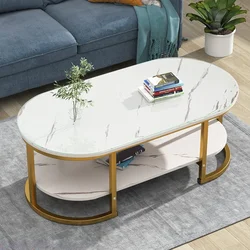 Modern Tea Table Art Light Luxury Living Room Simple Nordic Double Layered Sofa Side Table Coffee Tables Office Home Furniture