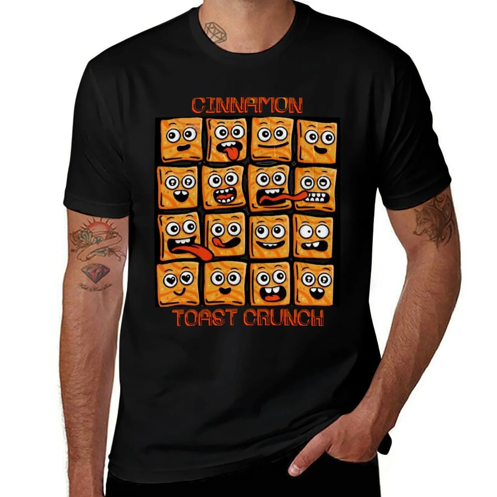 CINNAMON TOAST CRUNCH T-Shirt Active Sports Short Sleeve Cotton Shirt