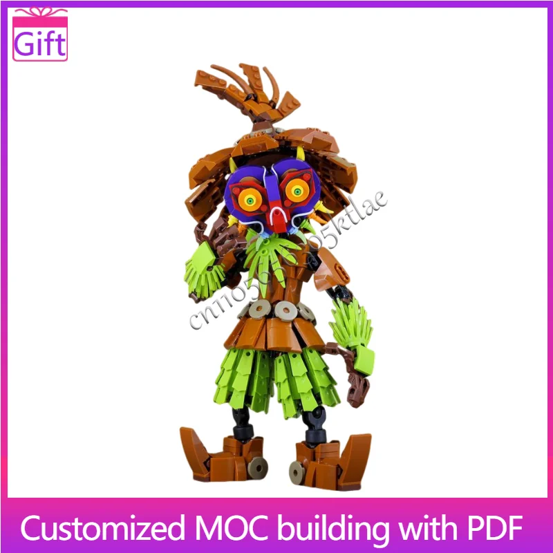 Hot Sale 572 PCS MOC Colorful Tribal Figure Building Block Set Exquisite Character Model Bricks Custom DIY Collection Kids Gifts
