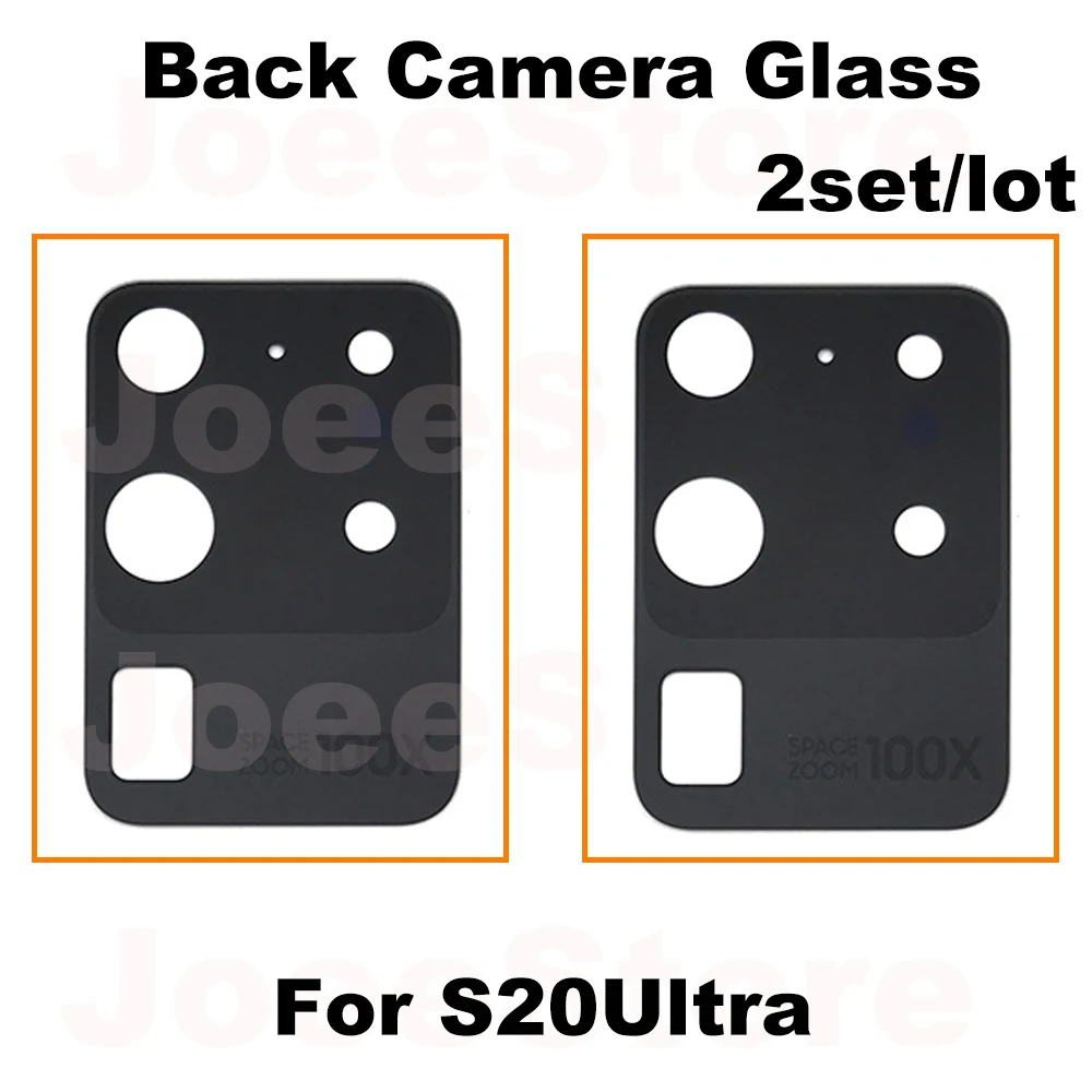 2set Back Camera Glass Lens For Samsung S23 S22 S24 S21 S20 Plus Ultra Fix Damage Big Rear Camera Glass with Sticker Adhesive image 2