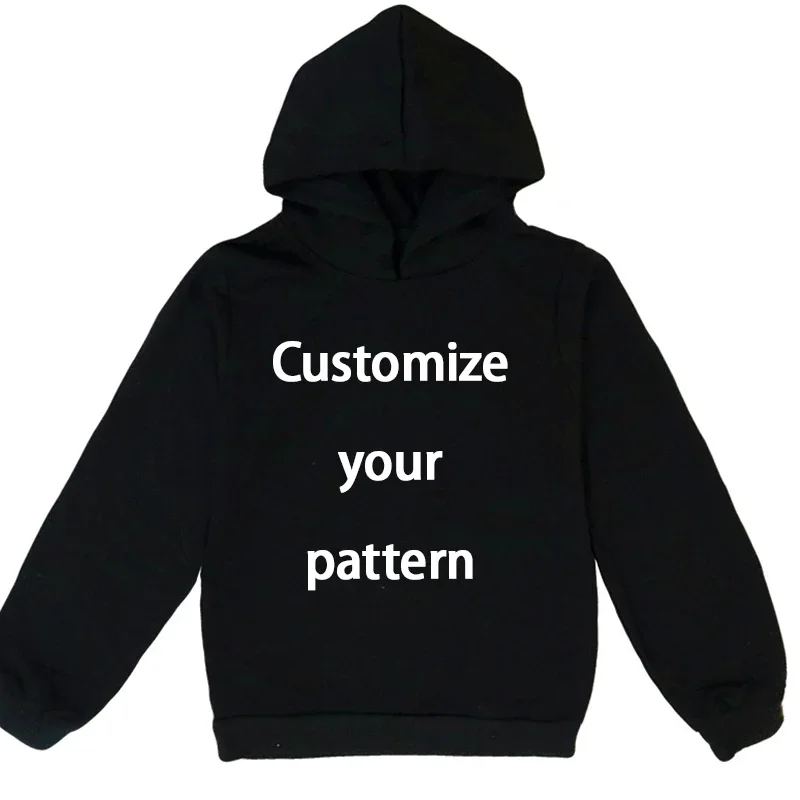 Children\'s Clothing Customize Pattern Logo Hoodies DIY Name Logo Picture Text Hoodies Diy Fashion Casual Baby Girl Boy Clothes