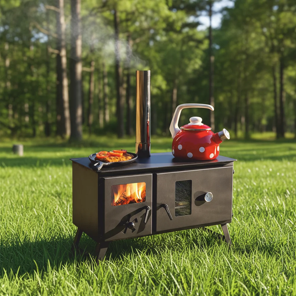 New Design Portable Foldable Camping & Hiking Supplies: Wood Burning Tent Stove
