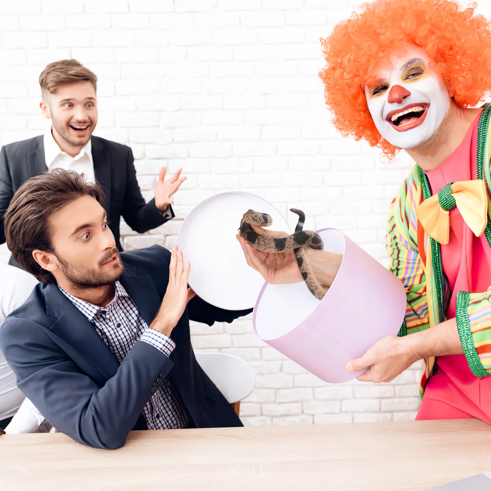 2Pcs Soft Rubber Lifelike Rattlesnake Realistic Prank Props Halloween Garden Decor Snake Rubber Toy Snake Snakes Toys