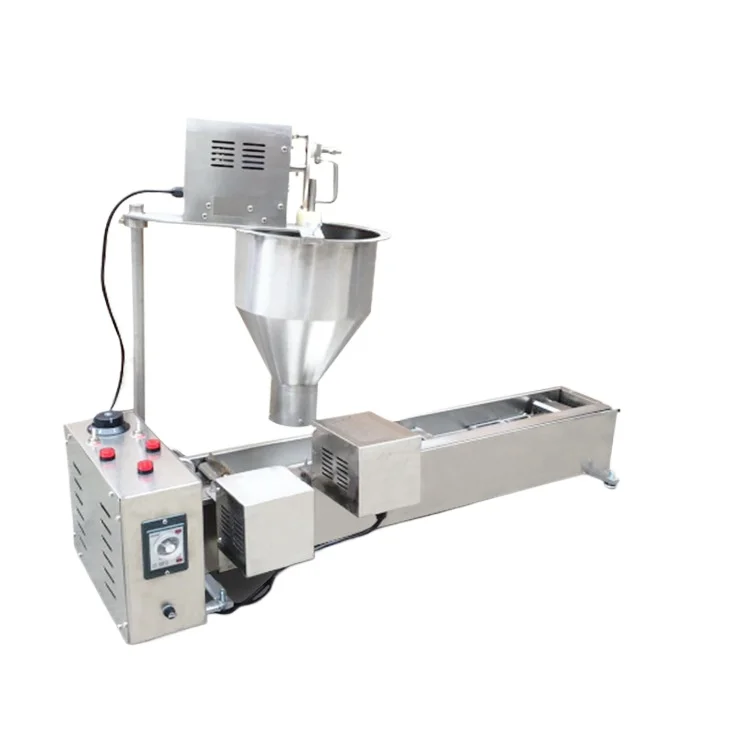 Fully Automatic Electric Commercial Donut Machine, Crispy Round Cake Maker With Global Plugs For Export