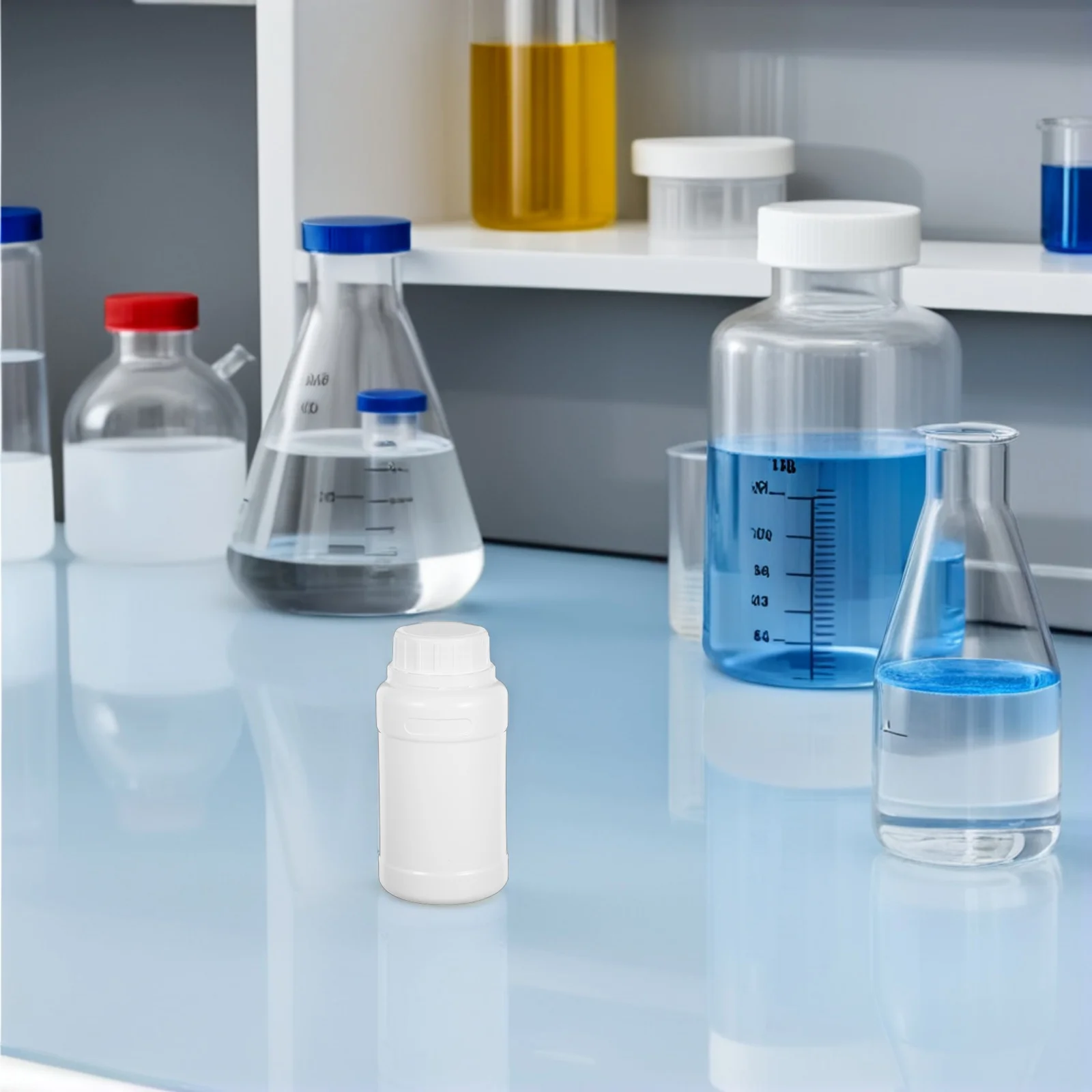 

12Pcs 250ml Wide Mouth Reagent Jars Plastic Leak Proof Screw Cap Reusable Sample Vials Sample Vial Plastic Bottles with Lids