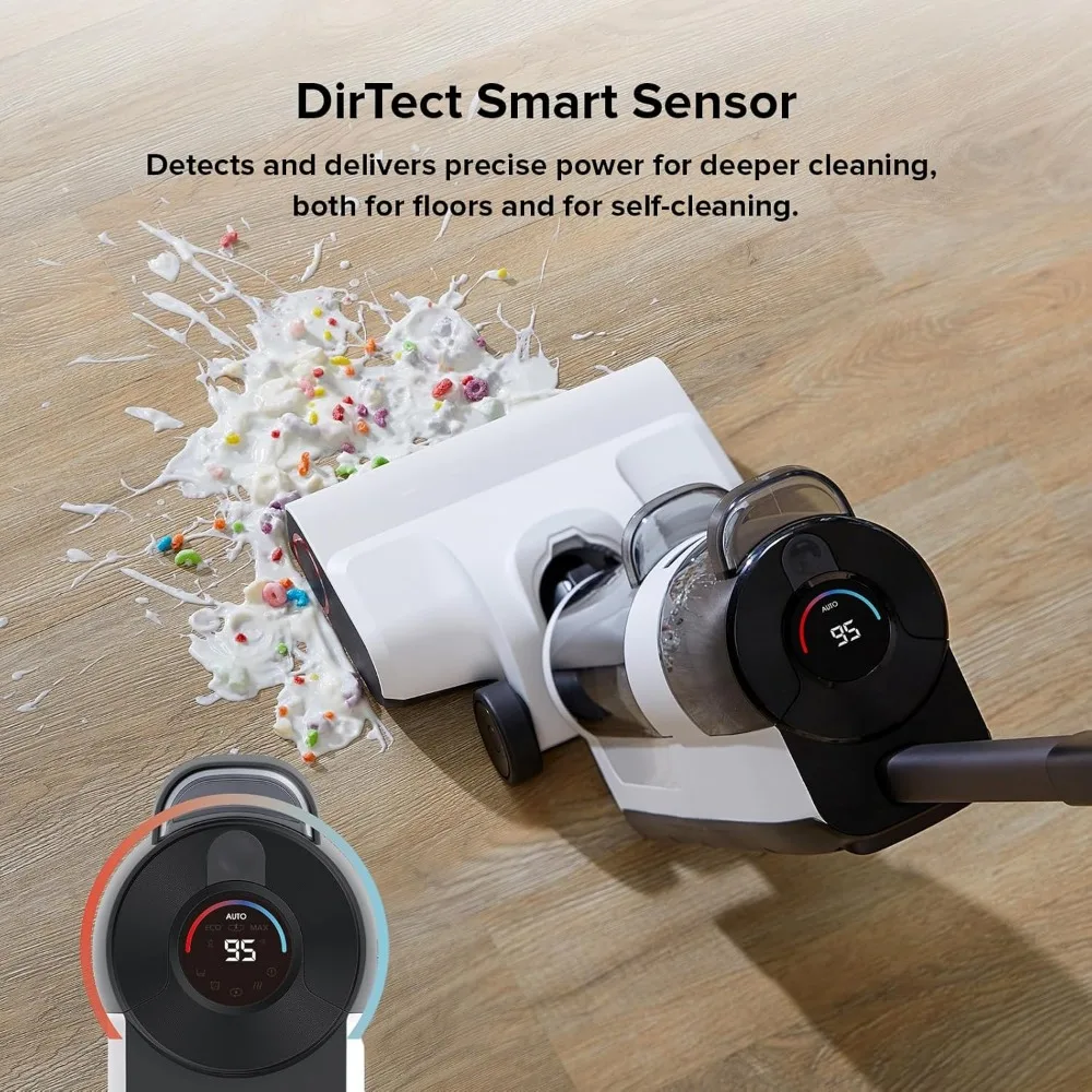 Roborock Dyad Air: Aspiradora inalámbrica en seco y húmedo con succión de 17000 Pa, batería duradera, limpieza de bordes, limpieza de suelos duros