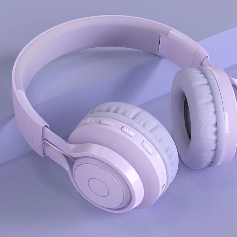 Headphone wanita e-sport permainan nirkabel Bluetooth Headset aktif Noise Cancelling headphone olahraga