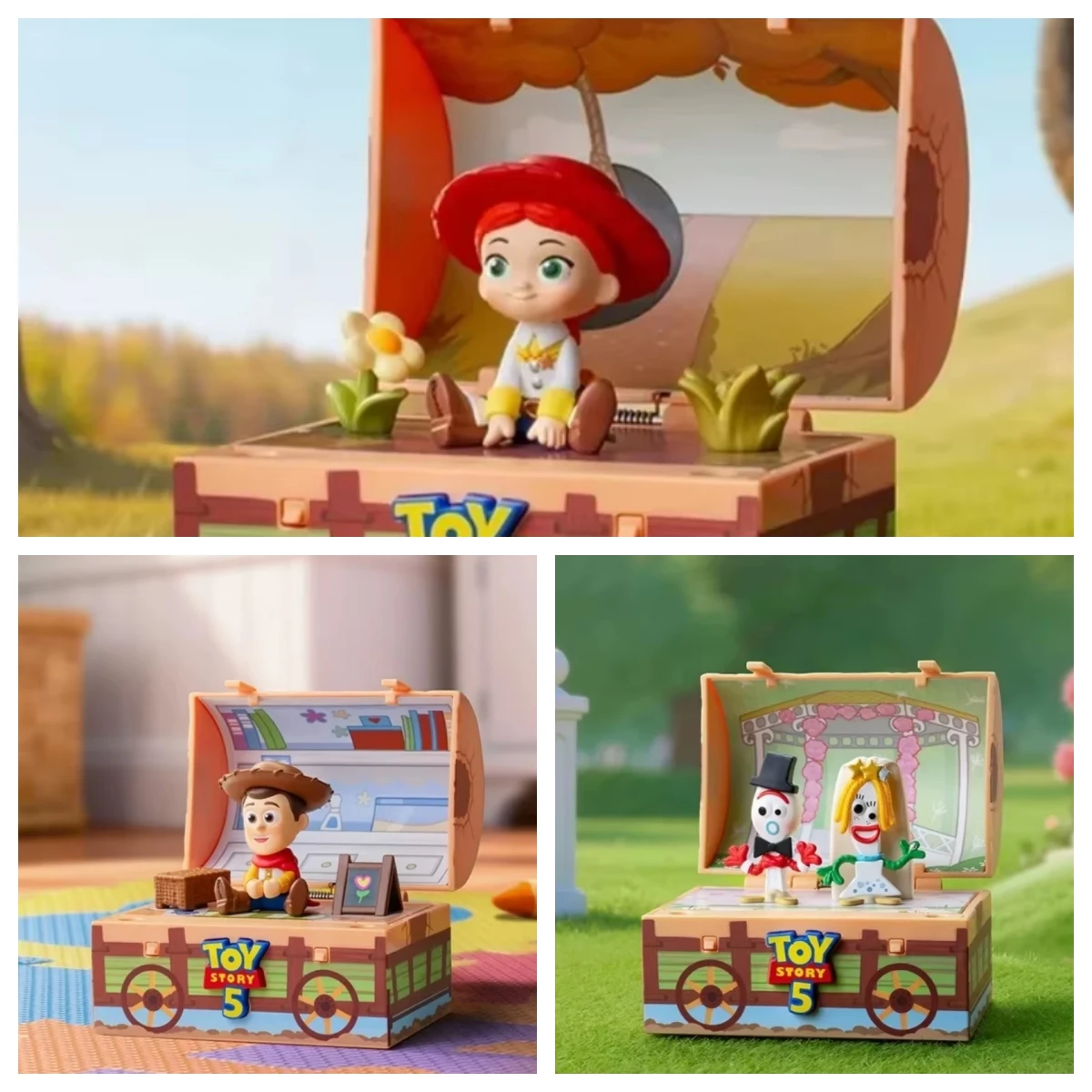 POP MART DISNEY PIXAR TOY STORY 5 Series Ornaments Figurines Home Decor Desktop Model Dolls Gilrs Gift