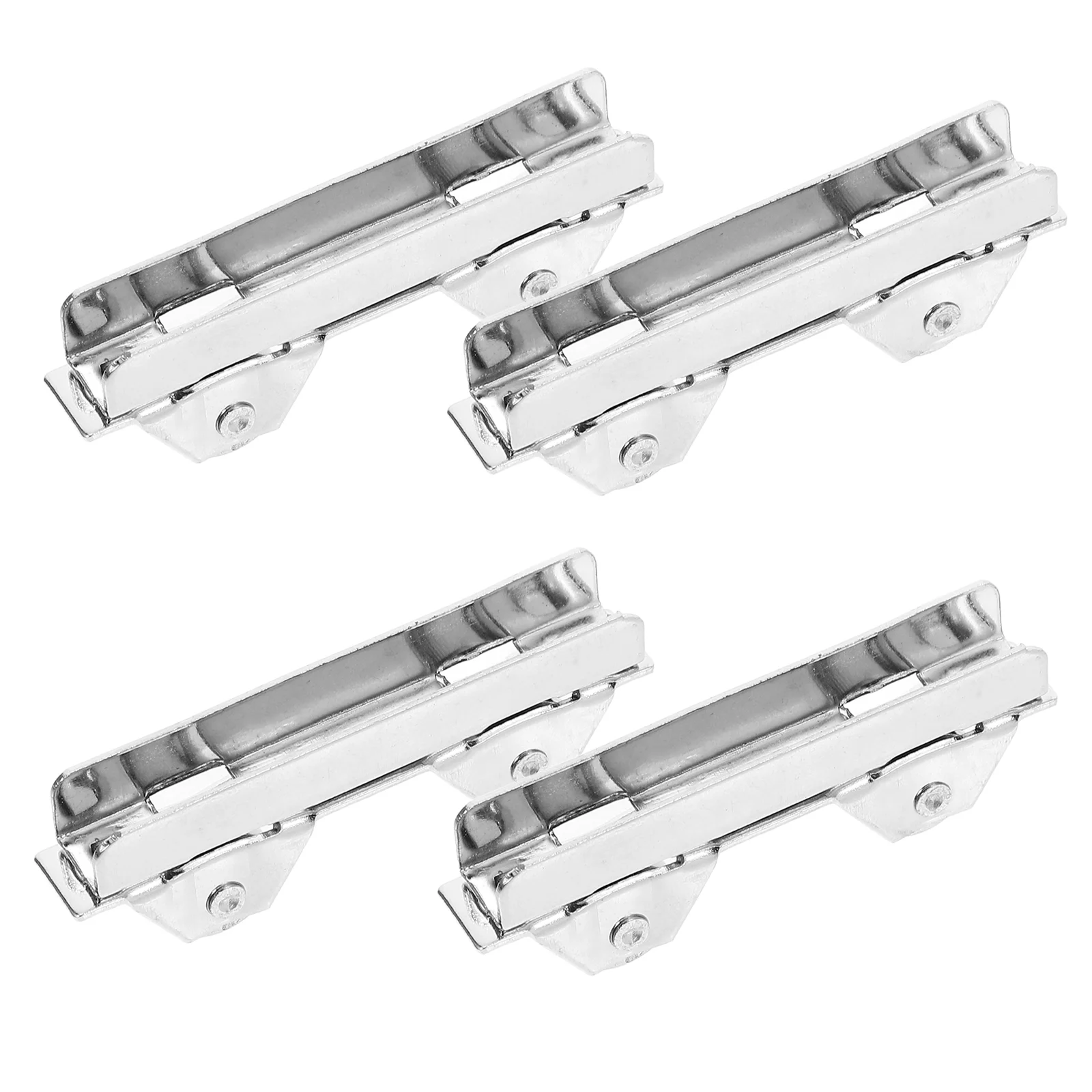 4 Pcs Sliding Door Glass Pulley Slider Wheels Patio Window Wardrobe Silver Rollers Replacement