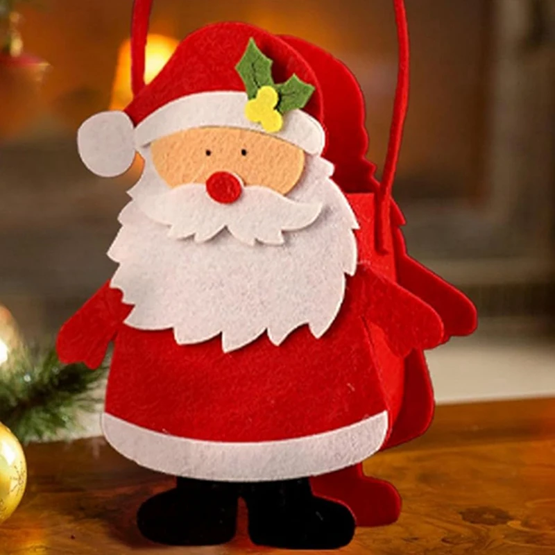 Bolsa de Navidad inteligente, bolsa de dulces, suministros navideños de dibujos animados "Silent Girl" para niños de 8 a 12 años