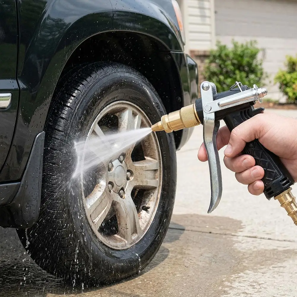 

Насадка для пистолета высокого давления для мойки автомобилей, цельномедный ниппельный интерфейс, инструмент для сада и уборки