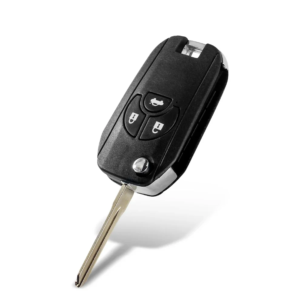 KEYYOU For Nissan Cube Micra Note Qashqai Juke Sylphy Tiida X-Trail Upgraded 2/3/4 Buttons Car Key Shell Case Fob Flip Key