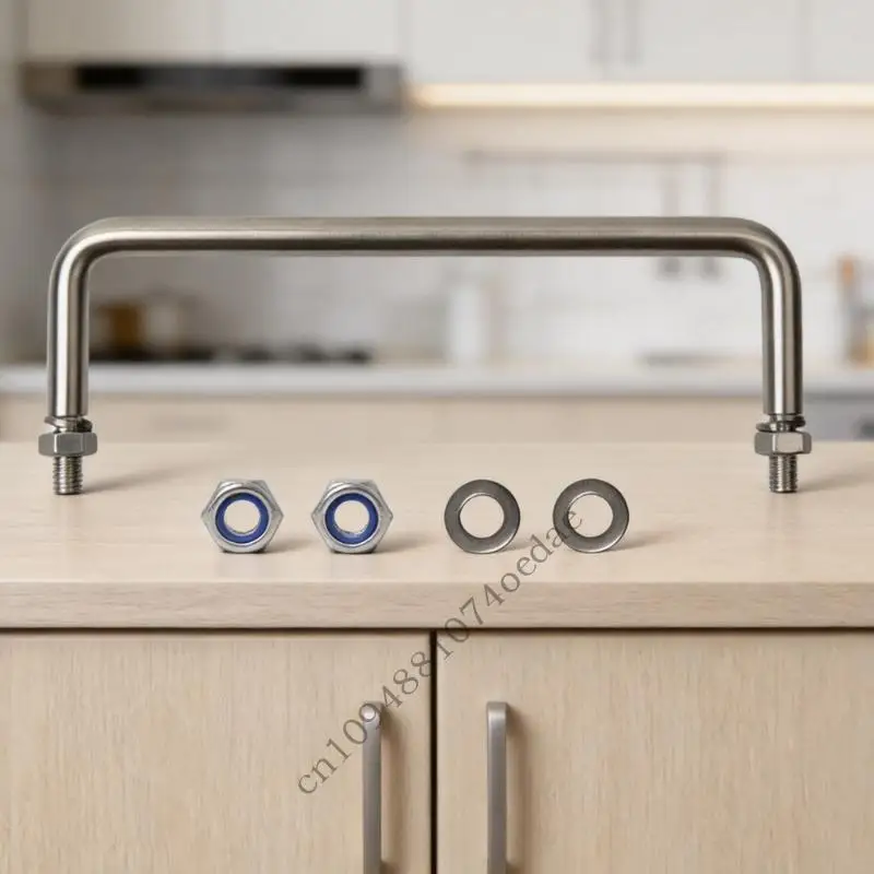 Two-Point Pull Handle in 304 Stainless Steel for Utility Doors Equipment