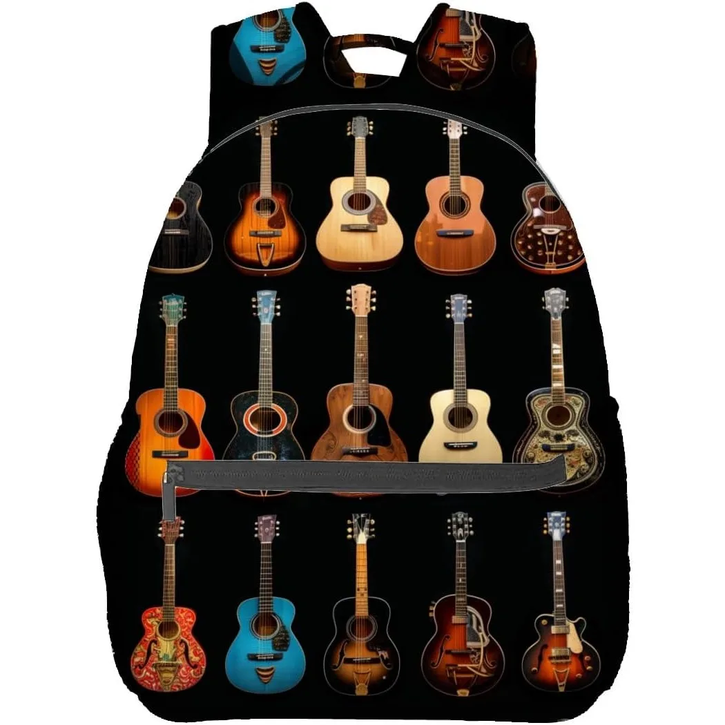 

Guitar Backpack Travel Backpacks Laptop Rucksack School Bookbag Musical Back Pack Accessories Bags Ideal Gifts for Work Outdoor