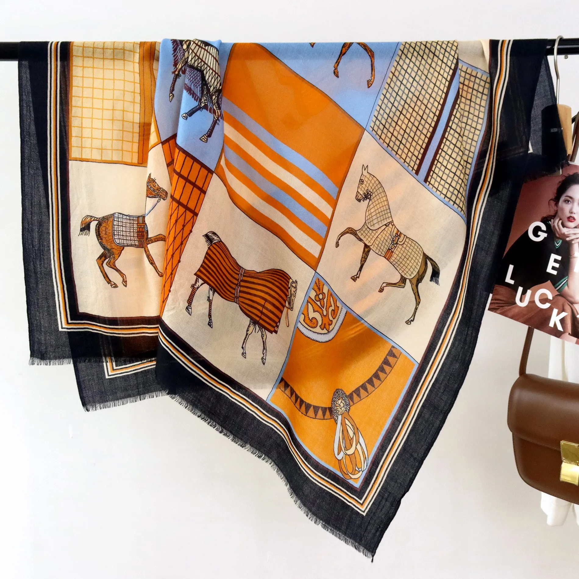 tassels-square-scarf-women-horse-designer-cashmere-pashmina-large-shawls-winter-head-neck-accessories-mother-gift-100cm-100cm