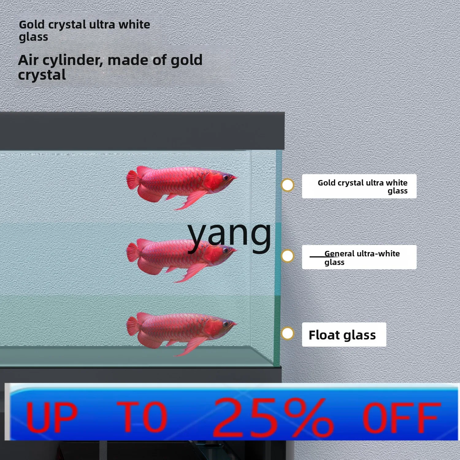 

Lmm Living Room Household Large No-Water Change Bottom Filter Fish Tank Ultra Clear Glass Aquarium